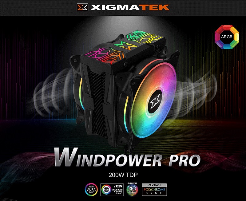 mylook-Tản nhiệt khí CPU Xigmatek WINDPOWER PRO ARGB (EN44276)